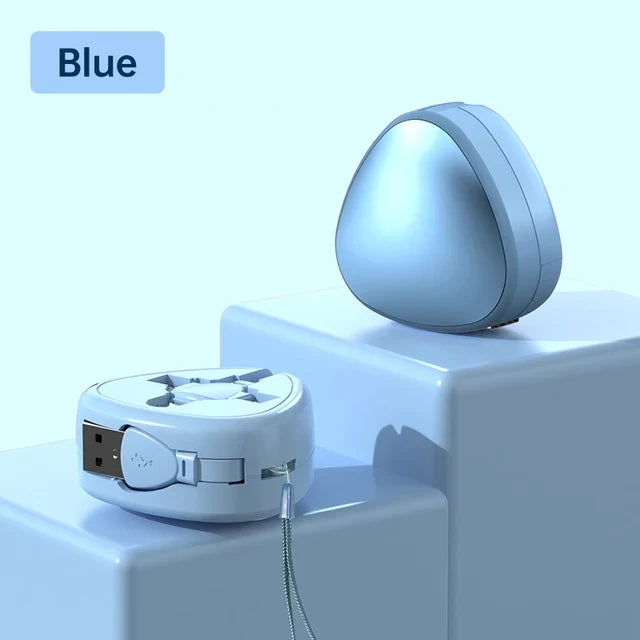 Retractable 6A 3-in-1 Charging Cable with Phone Stand
