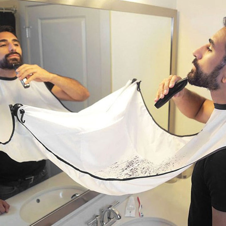 Beard Trimming Cape for Men: Waterproof Hair Catcher