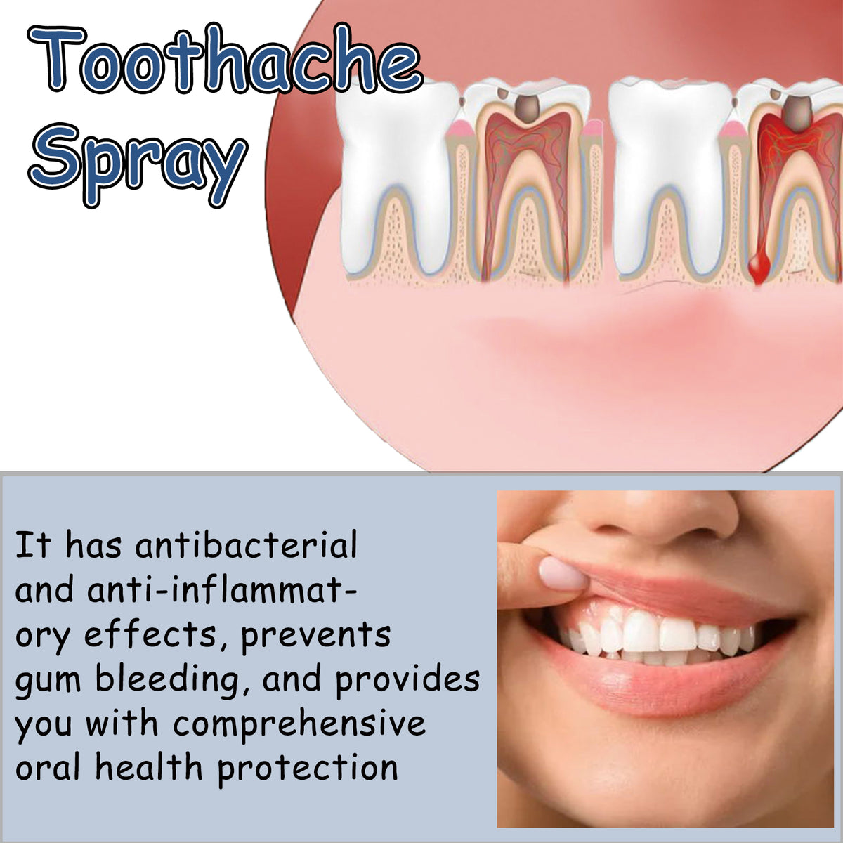 Toothache Relief Spray for Targeted Gum & Oral Care