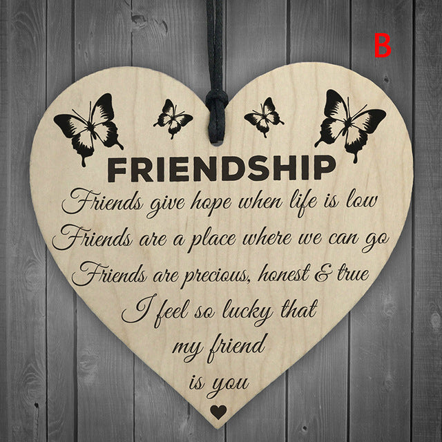 Wooden Heart Christmas Plaque for Meaningful Gifting