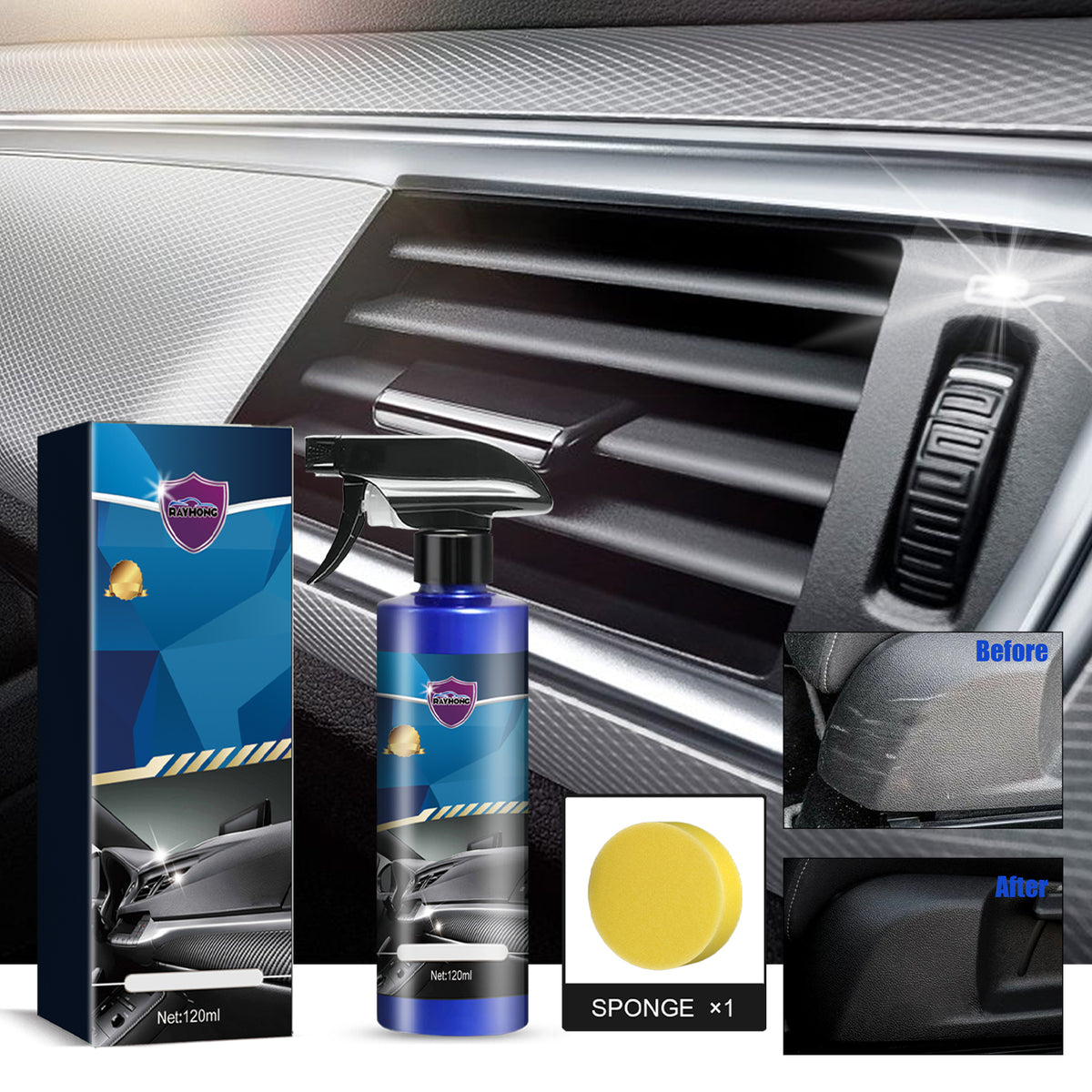Automotive Nano Coating Spray for Faded Trim Revival