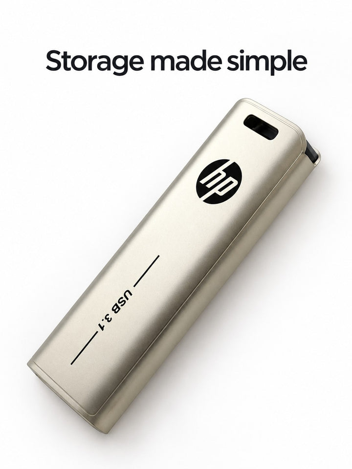 128GB USB 3.1 Flash Drive with Retractable Metal Case