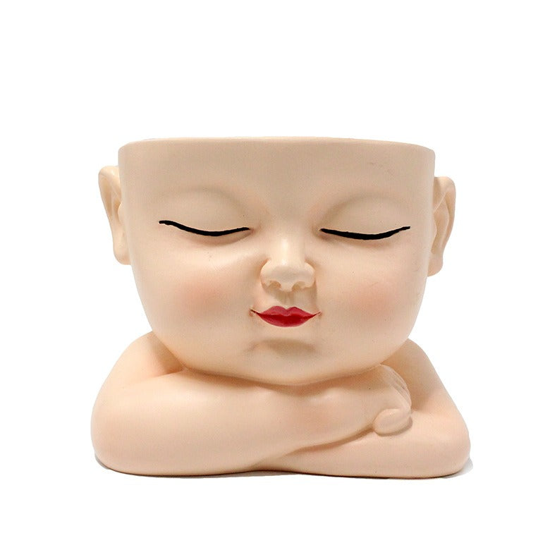 Face Flower Pot Planter for Succulents and Desk Decor
