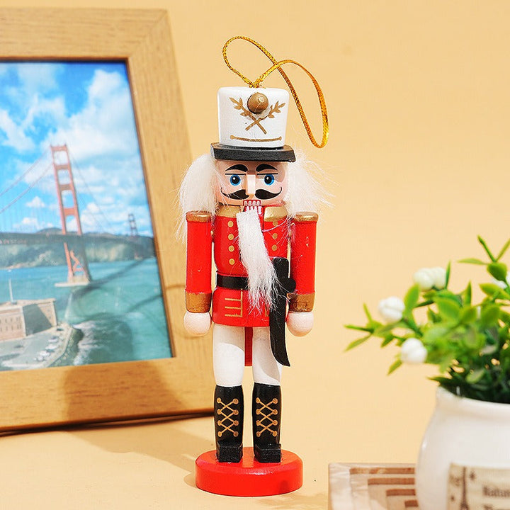 12cm Wooden Nutcracker Set of 5 Christmas Ornaments