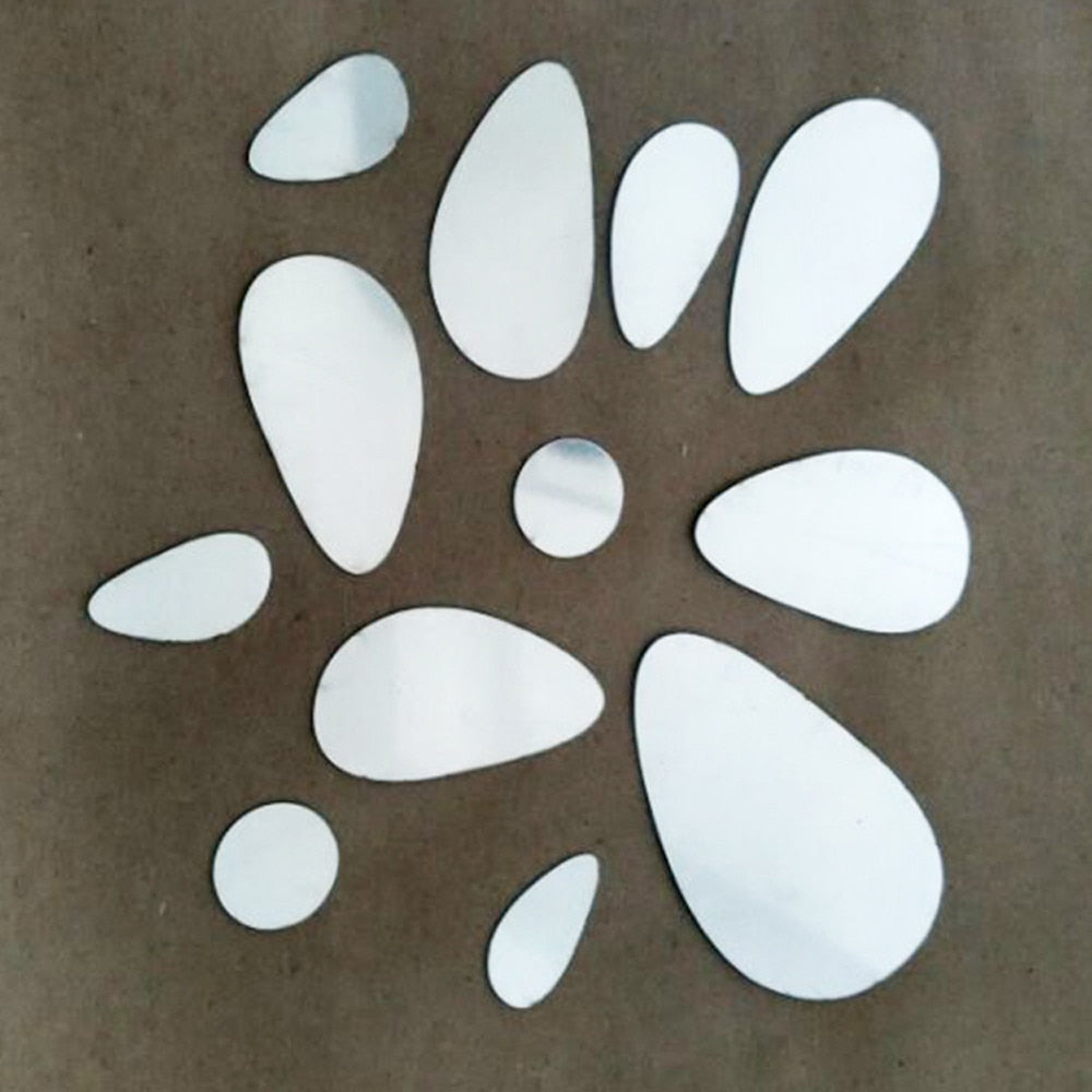 3D Mirror Wall Stickers for Modern Room Wall Decor