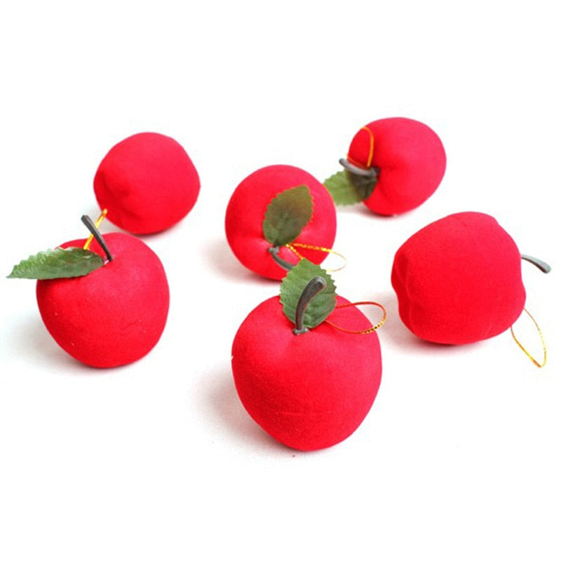 Christmas Apple Ornaments Set for Festive Tree Decor