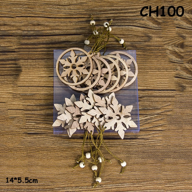 Wooden Christmas Ornaments for Rustic Holiday Decor