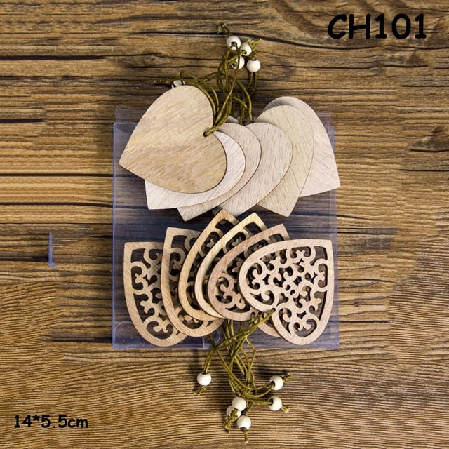 Wooden Christmas Ornaments for Rustic Holiday Decor