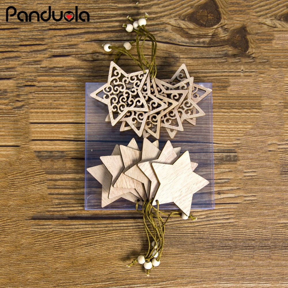 Wooden Christmas Ornaments for Rustic Holiday Decor