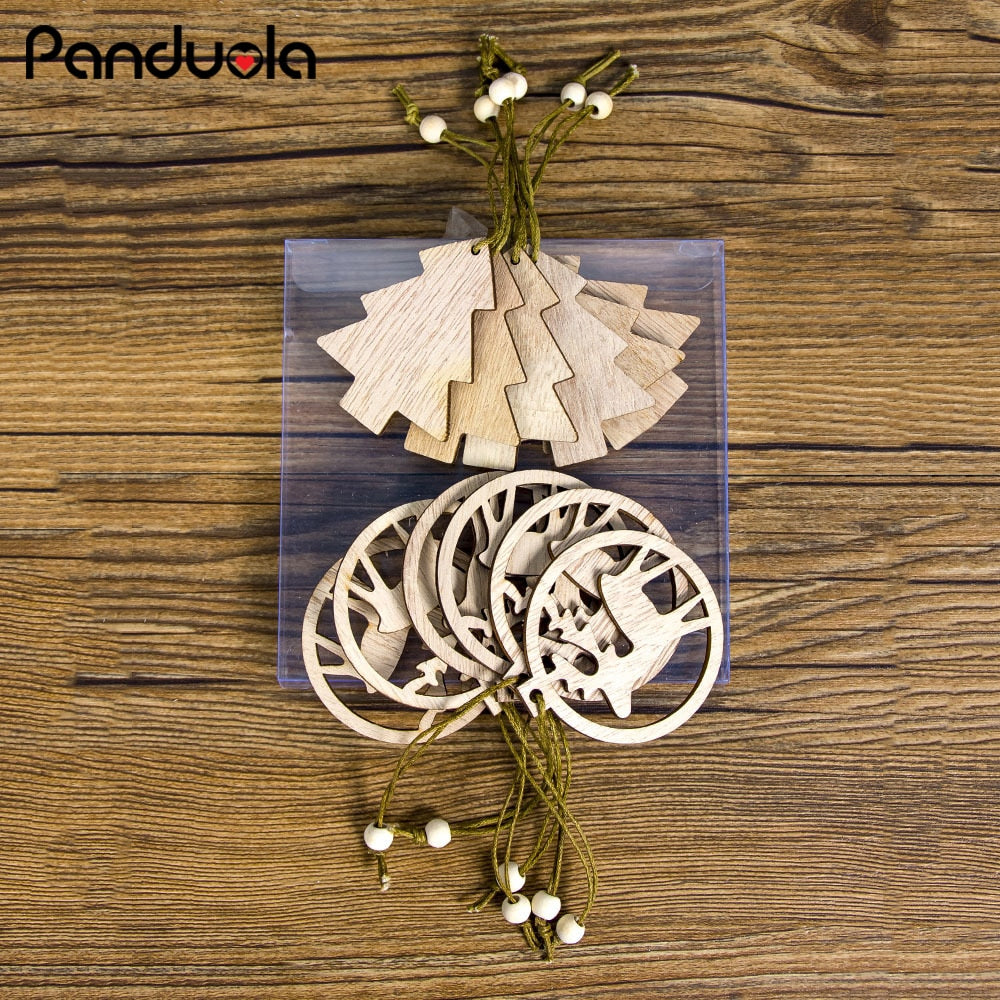 Wooden Christmas Ornaments for Rustic Holiday Decor