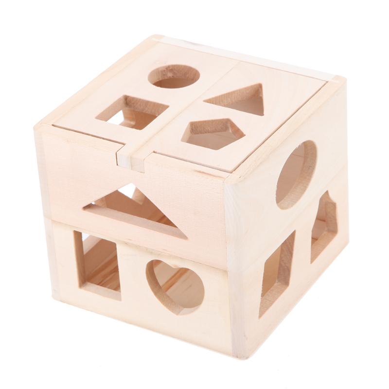 Wooden Shape Sorter Toy for Early Learning Skills