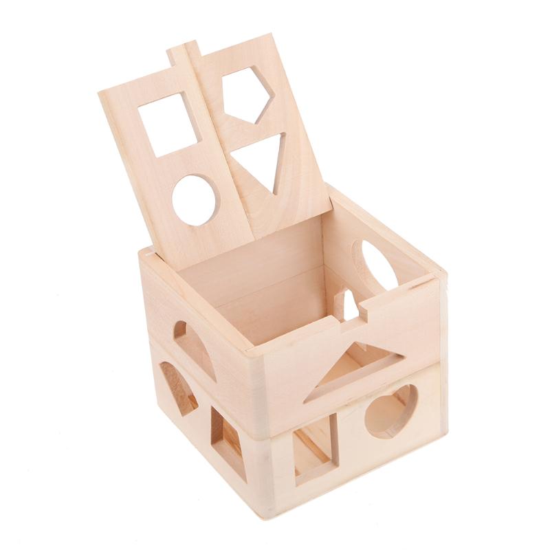 Wooden Shape Sorter Toy for Early Learning Skills