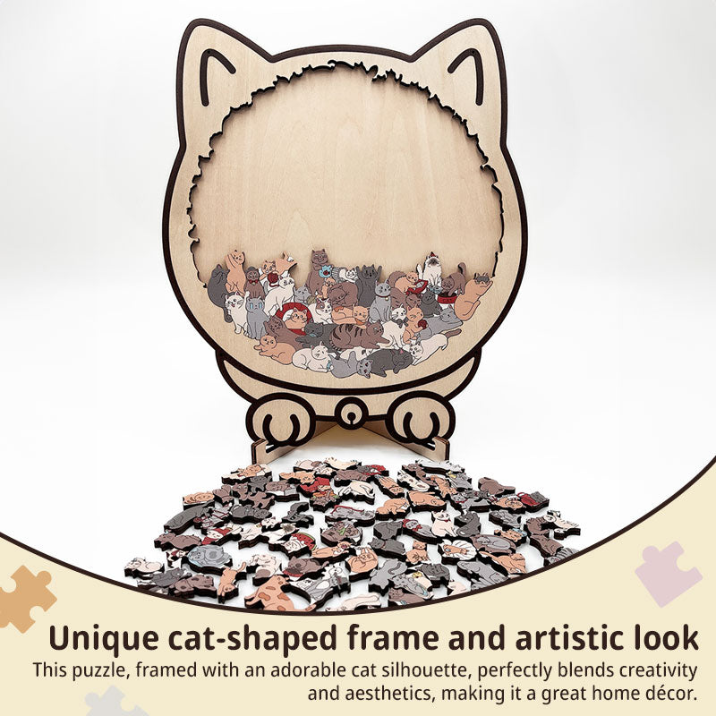 Cat Puzzle: 135-Piece Whimsical Decor for Cat Lovers