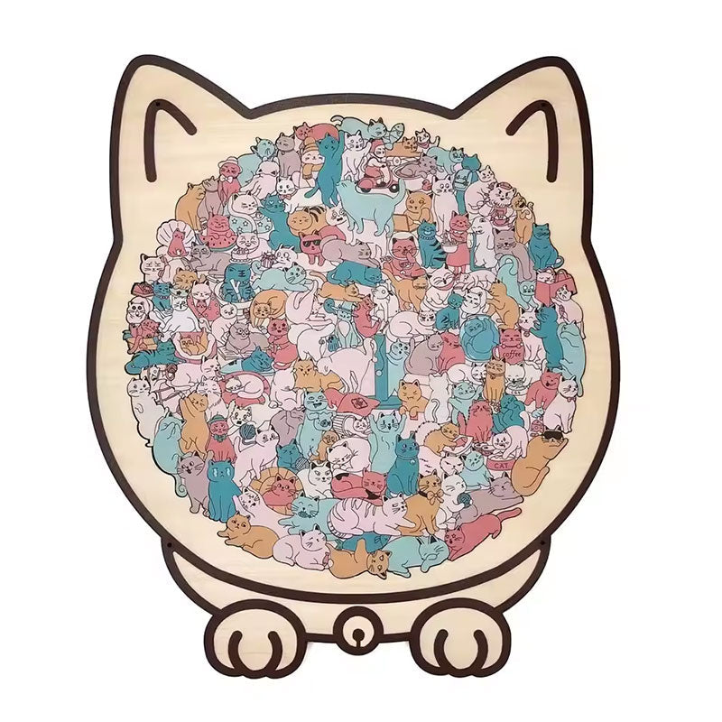 Cat Puzzle: 135-Piece Whimsical Decor for Cat Lovers