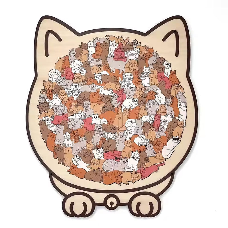 Cat Puzzle: 135-Piece Whimsical Decor for Cat Lovers