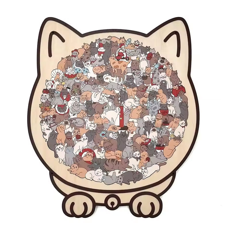 Cat Puzzle: 135-Piece Whimsical Decor for Cat Lovers