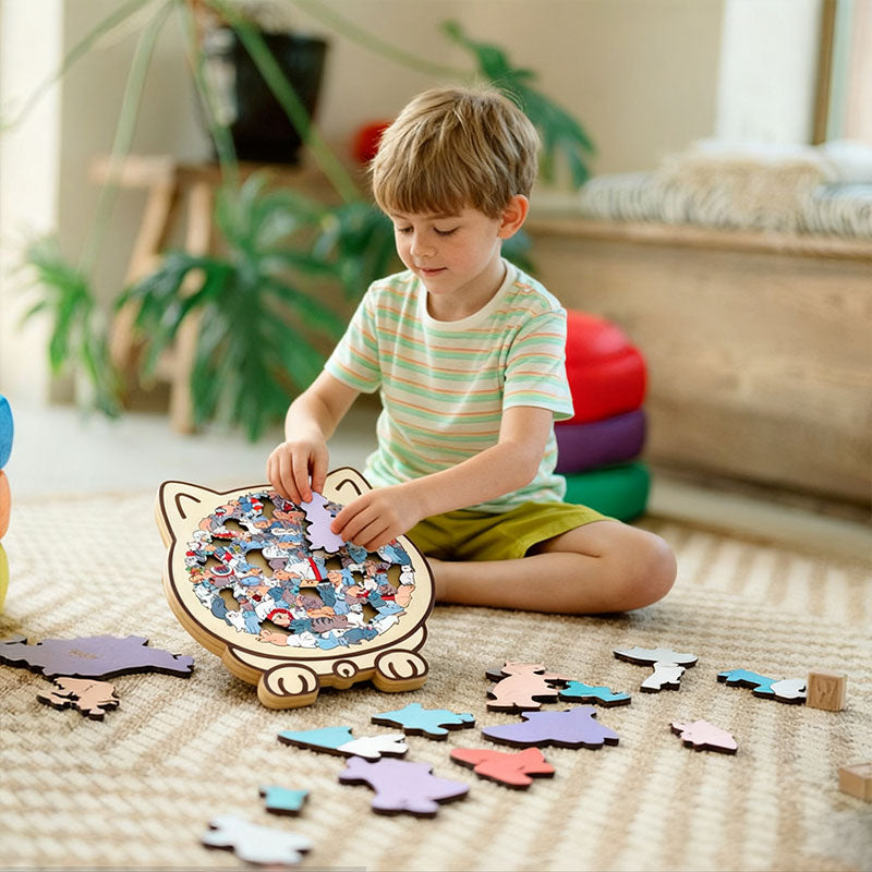 Cat Puzzle: 135-Piece Whimsical Decor for Cat Lovers