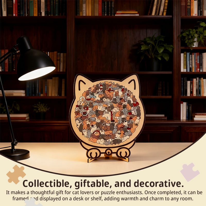 Cat Puzzle: 135-Piece Whimsical Decor for Cat Lovers