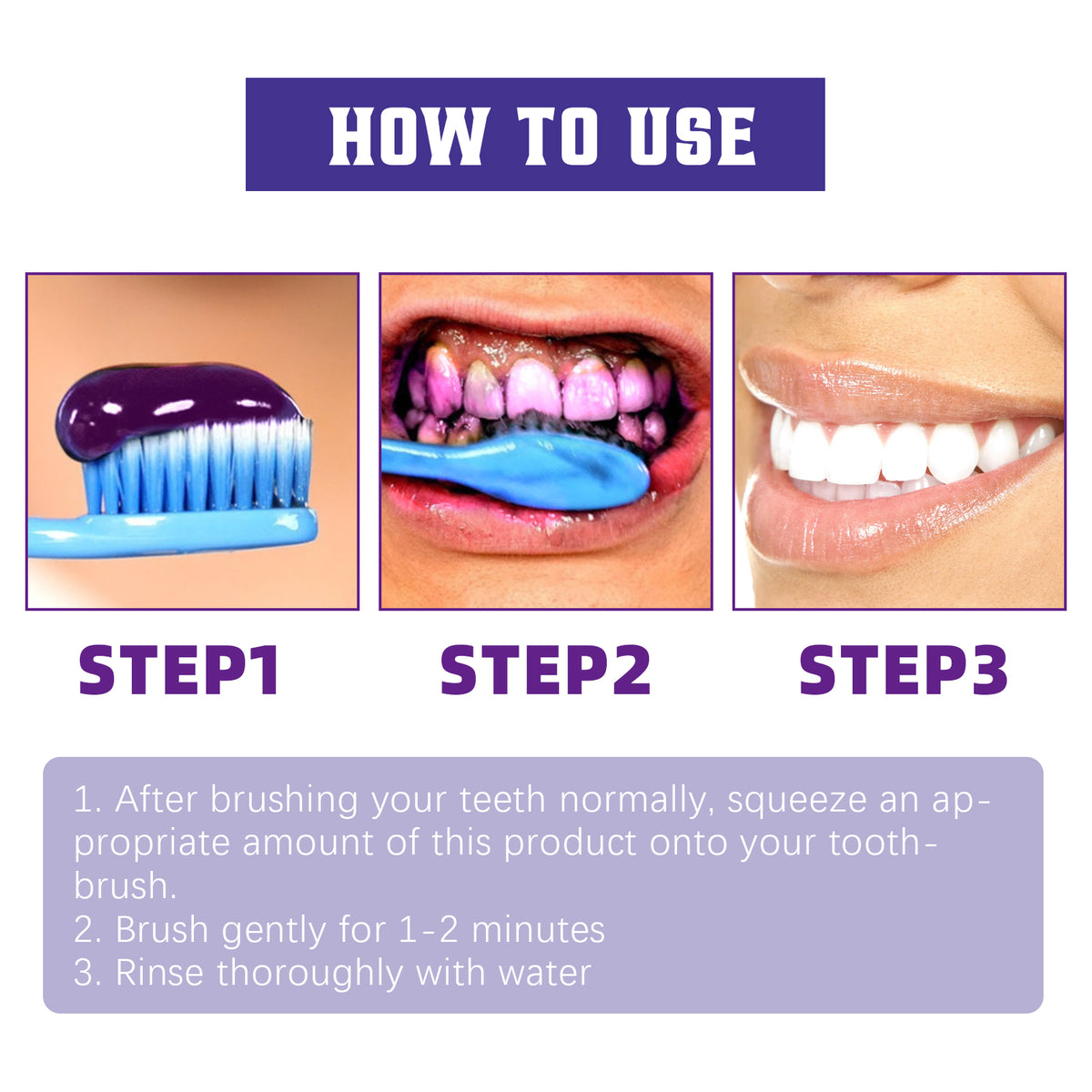 Purple Toothpaste for Brighter, Fresher-Looking Smiles