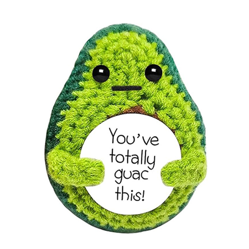 Handmade Knitted Gift Doll With Heartfelt Message
