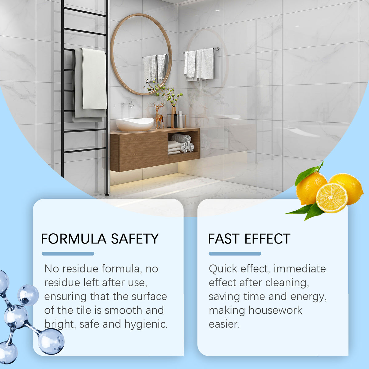 Tile Cleaner for Fast, Residue-Free Grout Deep Cleaning