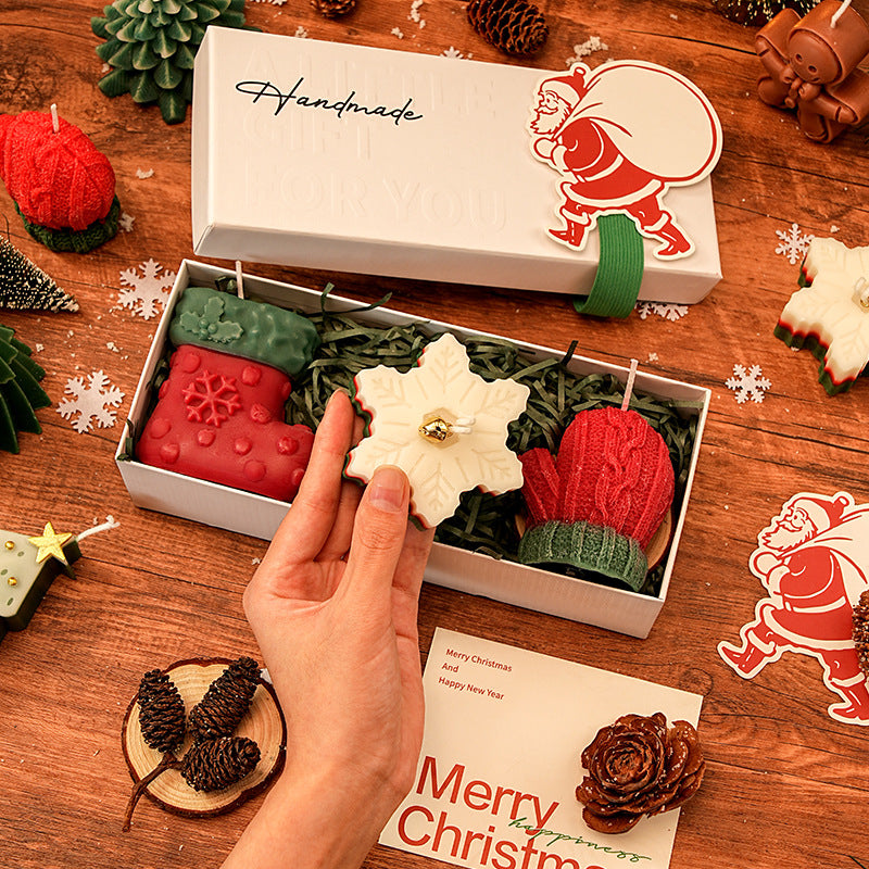 Handmade Christmas Candle Gift Set for Cozy Holiday Decor