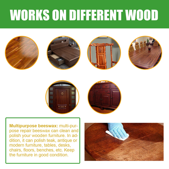 Wood Scratch Repair Beeswax for Furniture & Floors