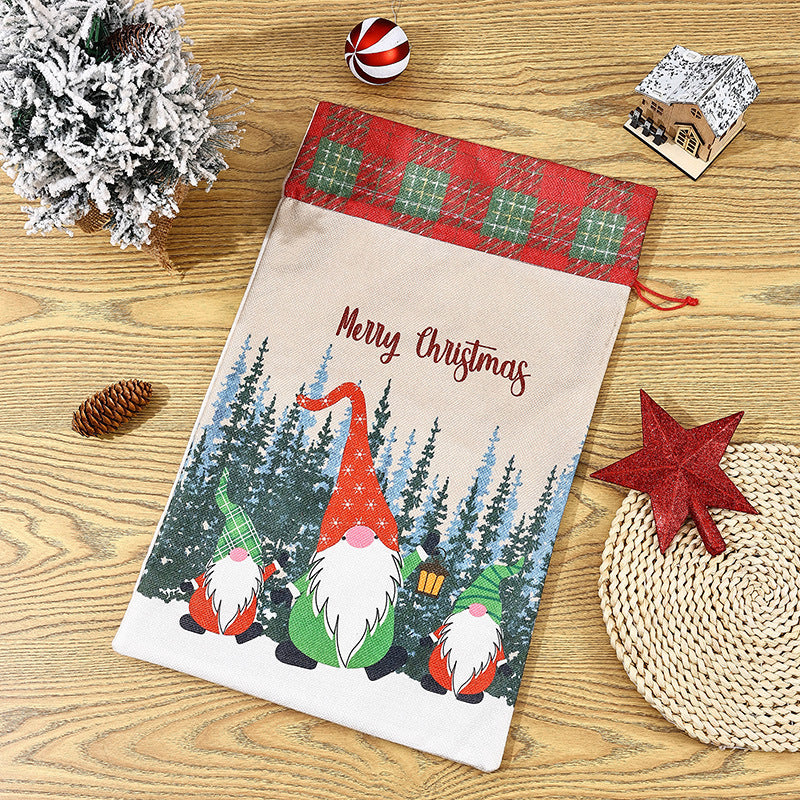 Christmas Gift Bags - Reusable Drawstring Gift Set