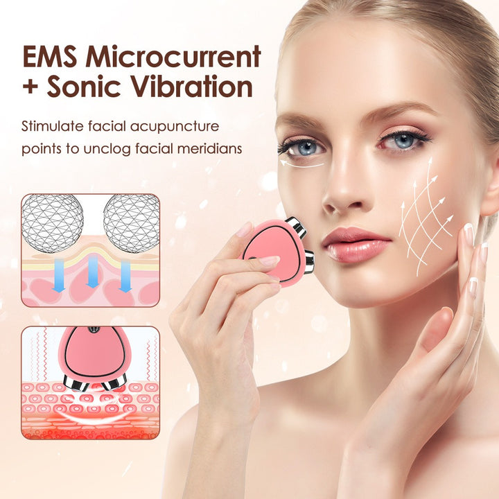 Microcurrent Face Massager — Instant Lift & V‑Face Sculpting