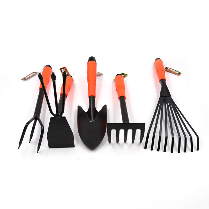 Garden Hand Tool Set: 5-Piece Planting & Weeding Kit