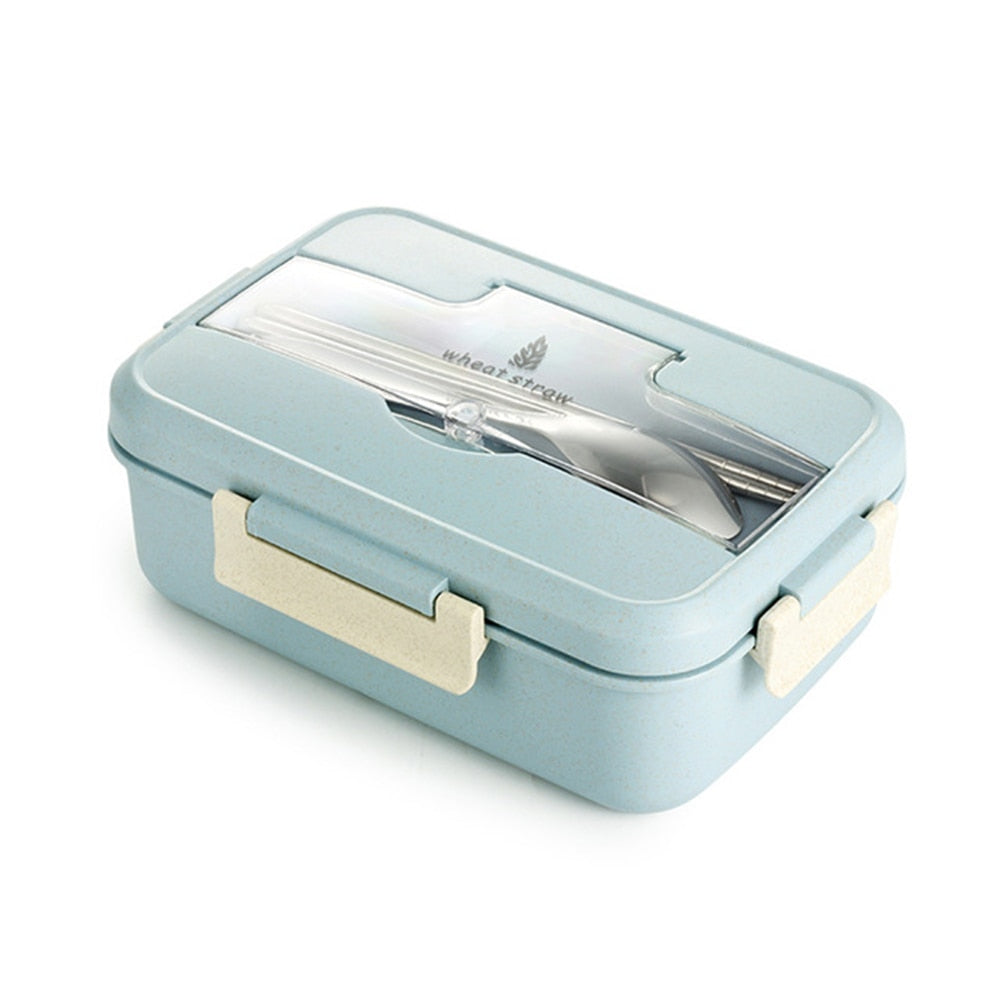 Bento Lunch Box With Leak-Resistant Meal Compartments