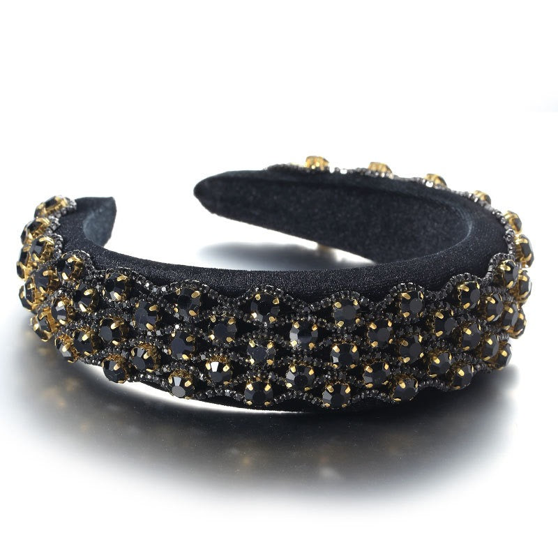 Rhinestone Headband for Glamorous Evening Occasion Styling