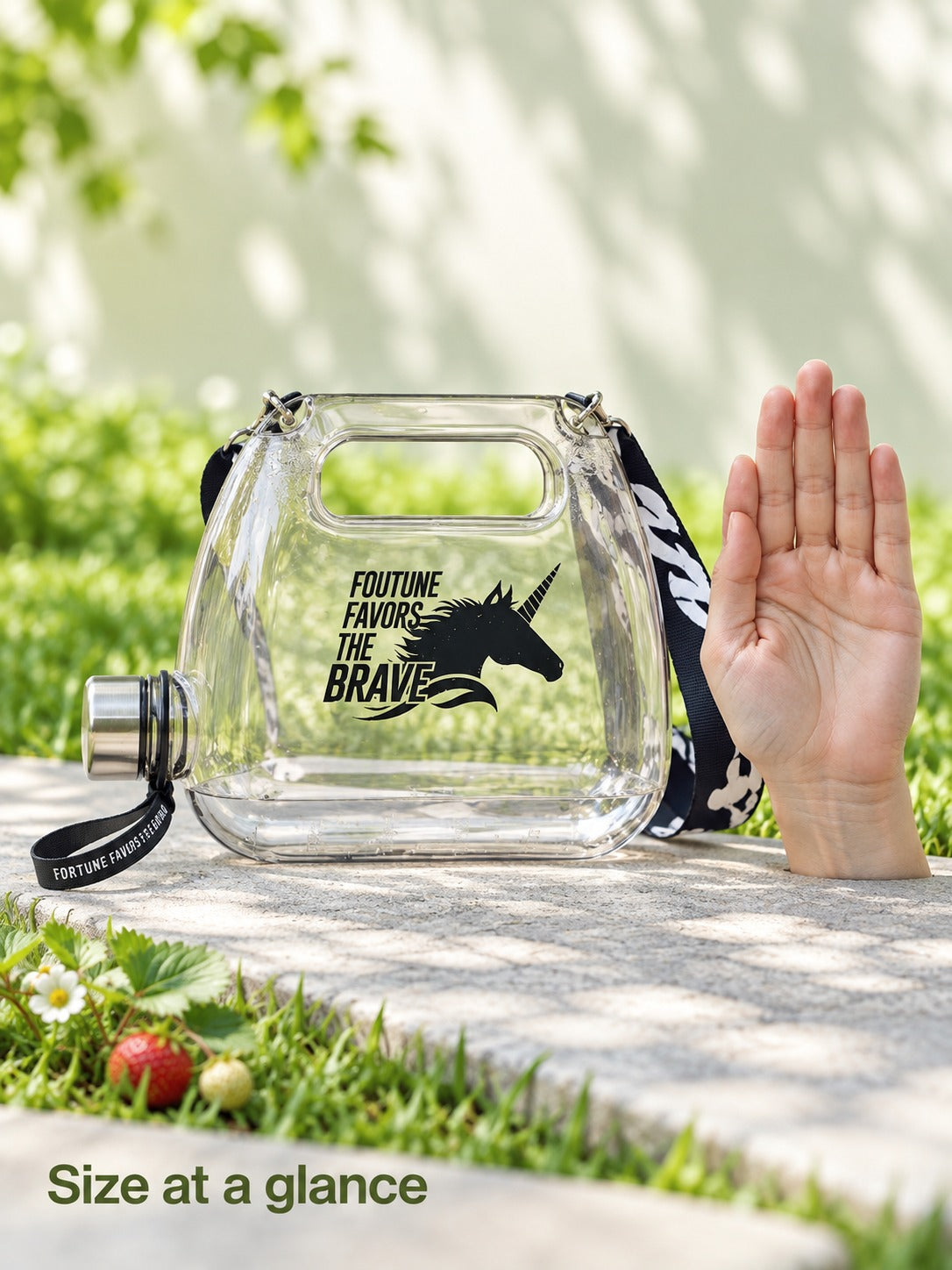 1500ml Large Hiking Water Bottle With Handle and Strap