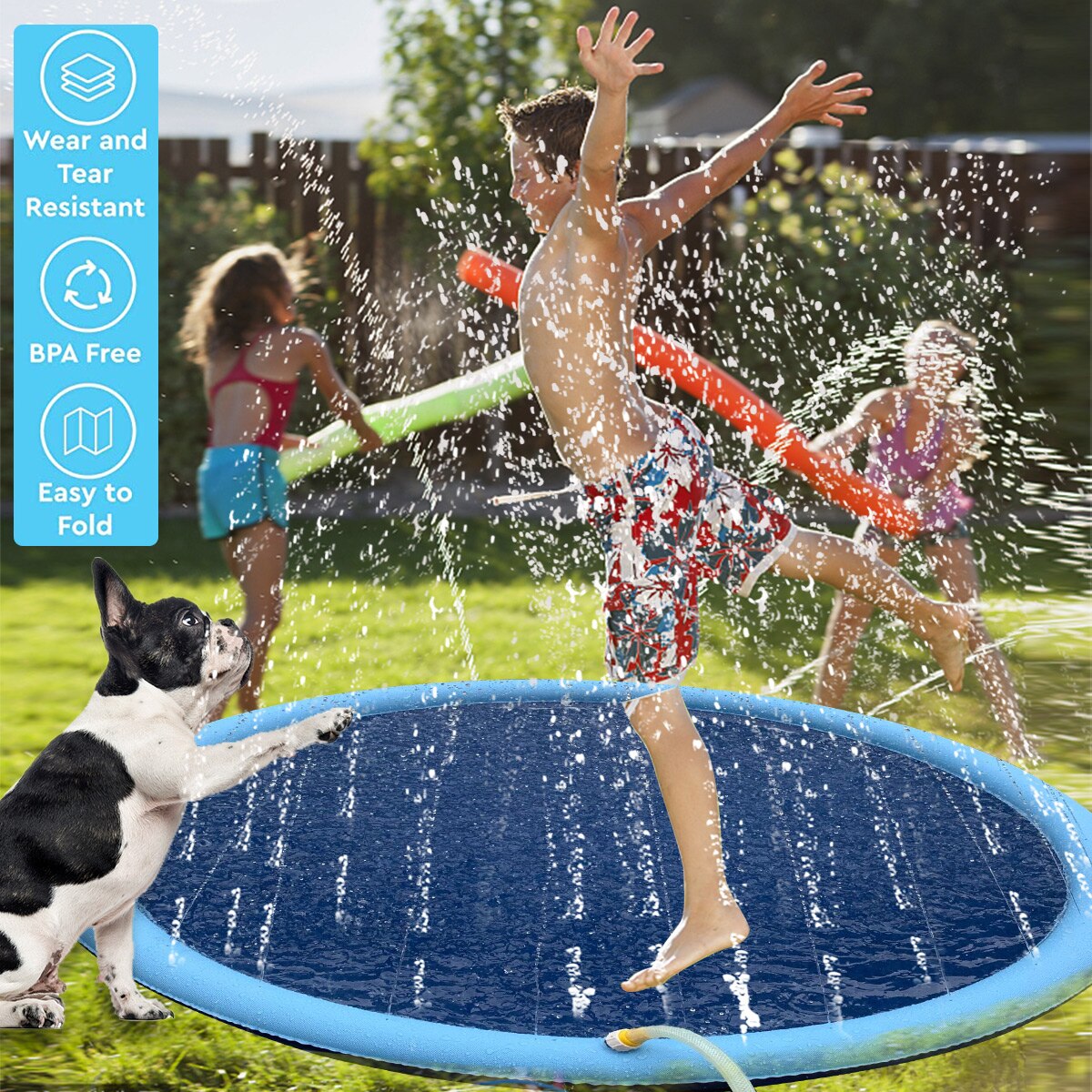 150cm Water Sprinkler Splash Pad for Backyard Play