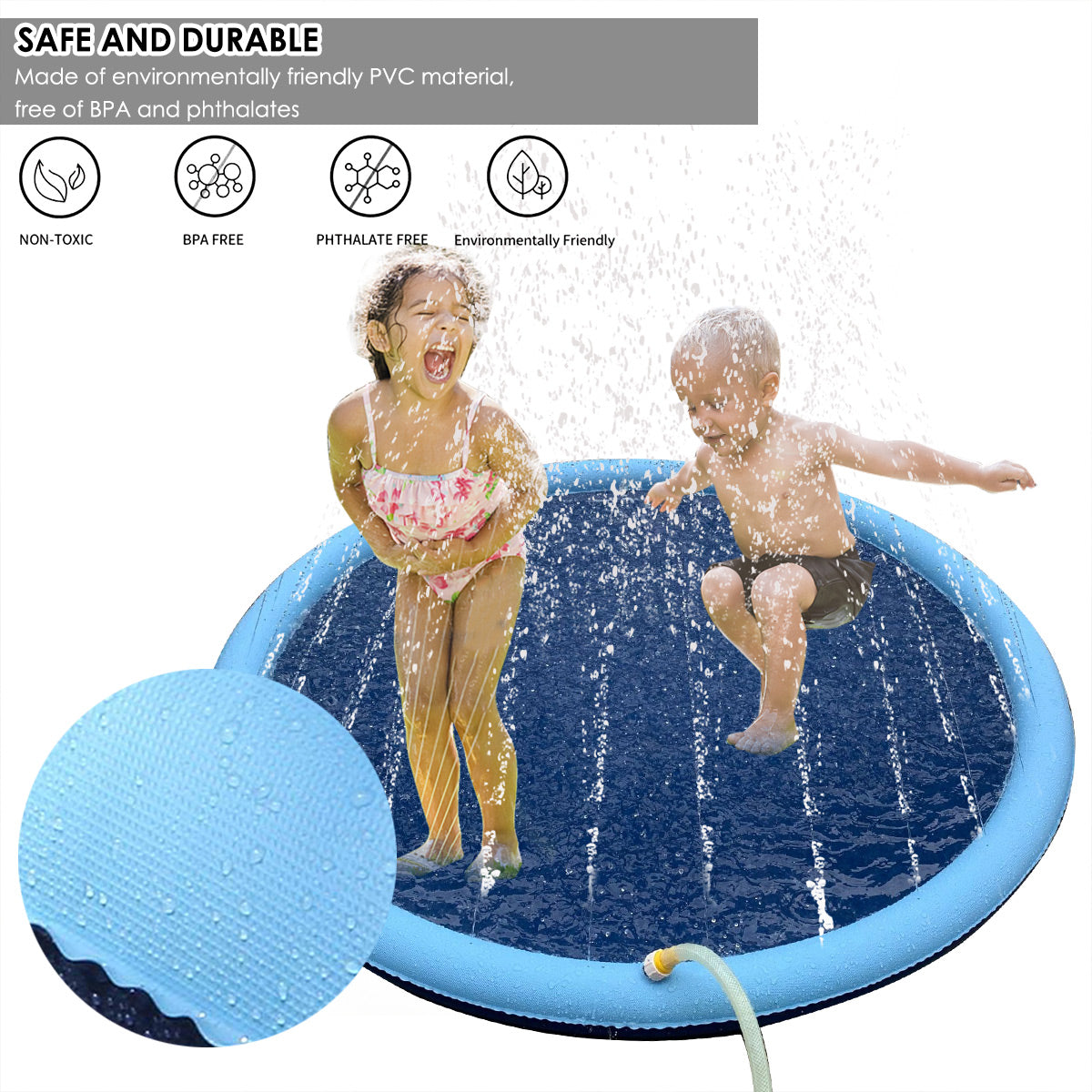 150cm Water Sprinkler Splash Pad for Backyard Play