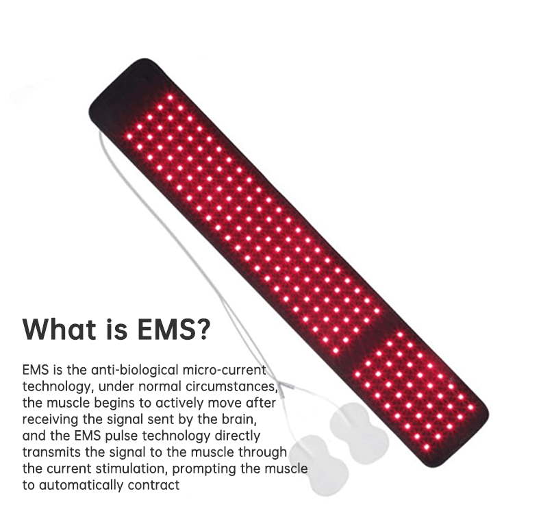 Red Light Therapy Foot & Leg Wrap with EMS Pulse Mode