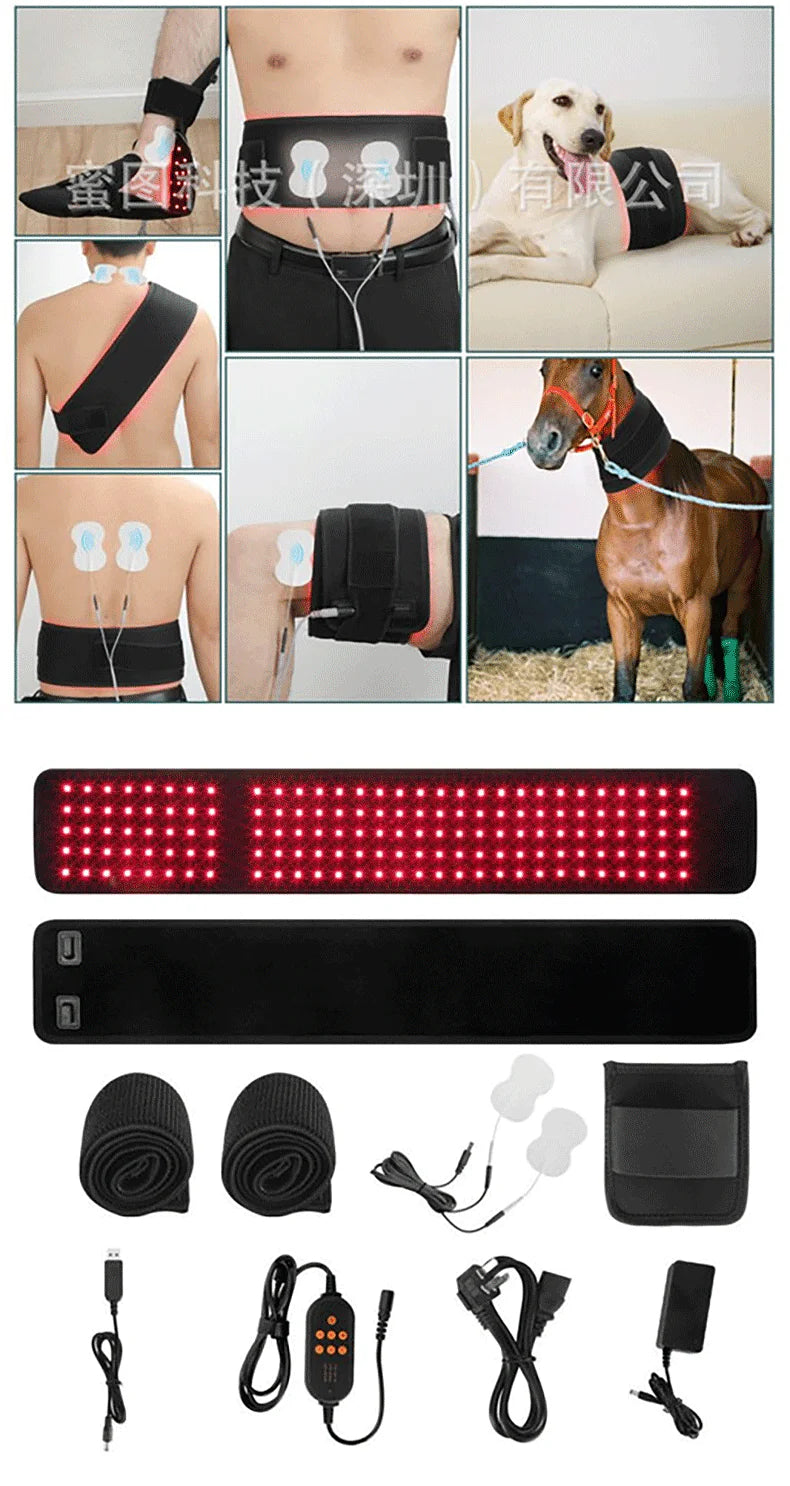 Red Light Therapy Foot & Leg Wrap with EMS Pulse Mode