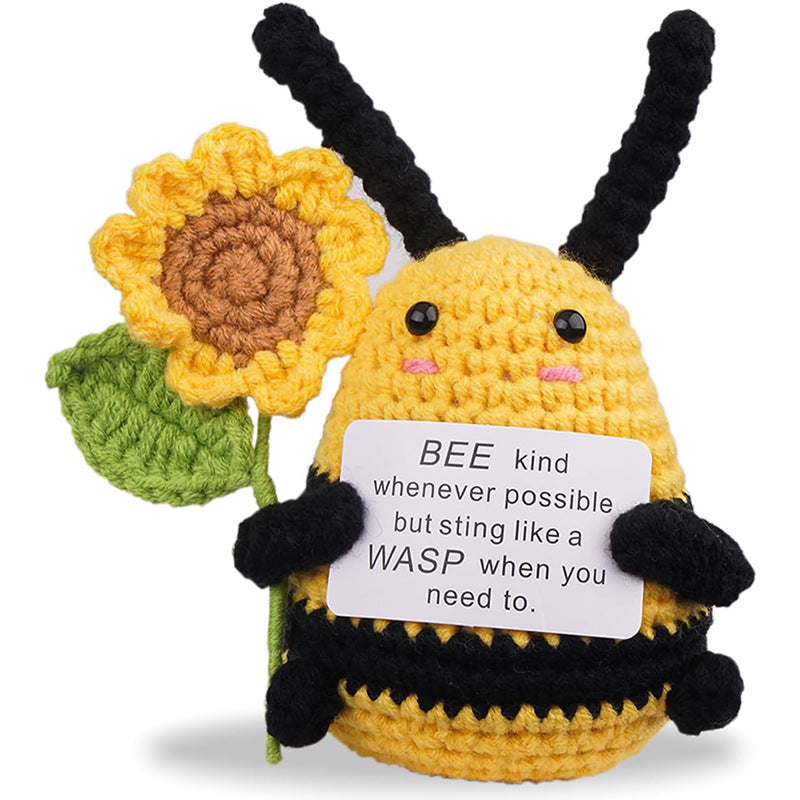 Handmade Knitted Gift Doll With Heartfelt Message