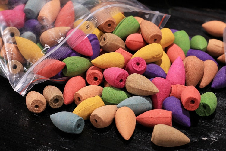 Backflow Incense Cones for Colorful Smoke Displays