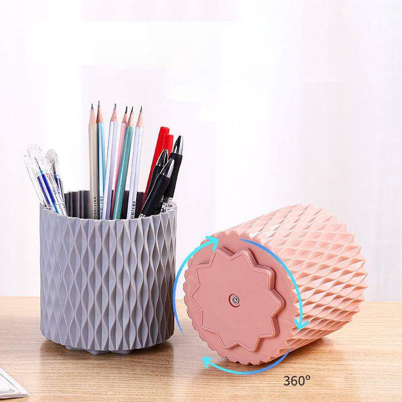 Rotating Makeup Brush Holder, 360° Spin Storage Bucket