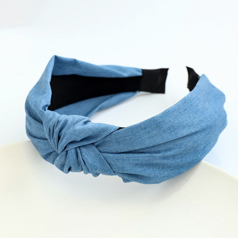 Denim Knot Headband for Effortless Everyday Styling