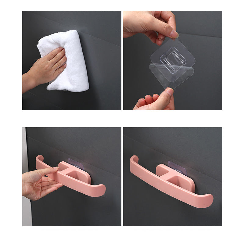 Punch-Free Bathroom Slipper Rack That Keeps Floors Dry