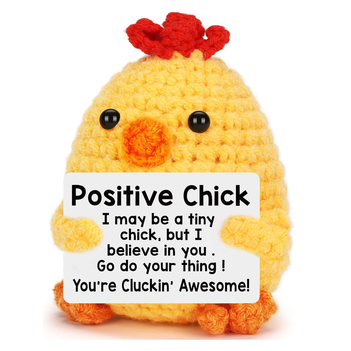 Positive Penguin Plush Toy for Cheerful Desk Decor