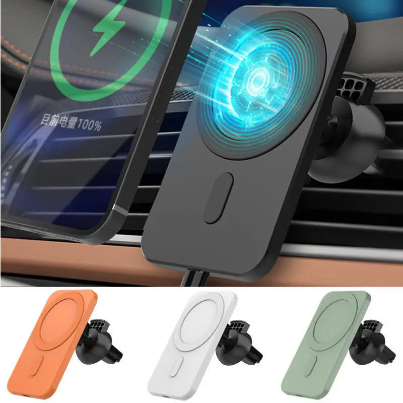 Magnetic Car Wireless Charger for iPhone 12 Vent Mount