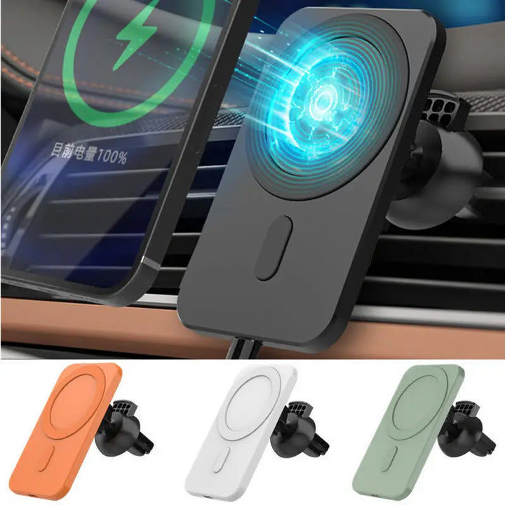 Magnetic Car Wireless Charger for iPhone 12 Vent Mount