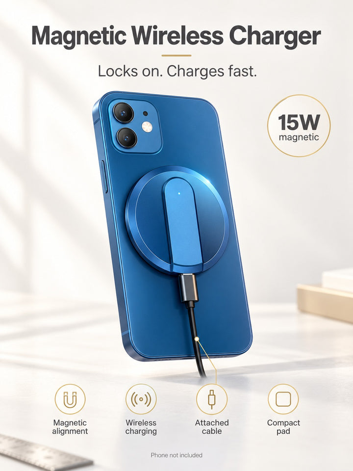 Fast 15W Magnetic Wireless Charger for iPhone 12 Series