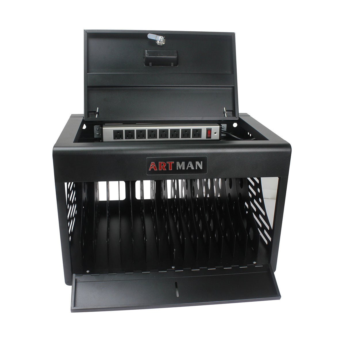 16 Bay Laptop Charging Cabinet with Lock for Schools