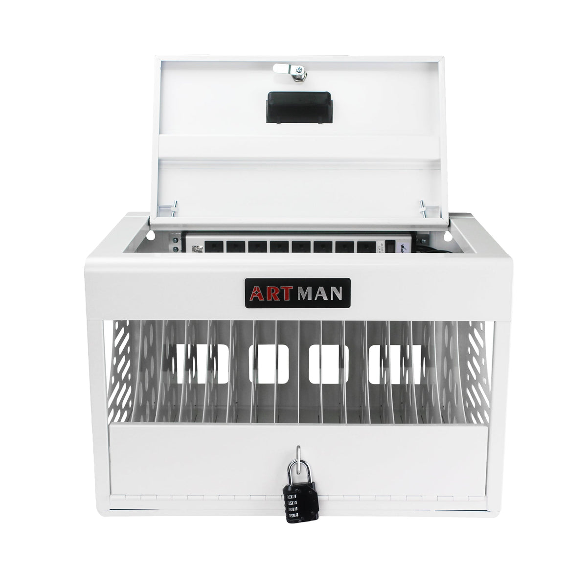 16 Bay Laptop Charging Cabinet with Lock for Schools