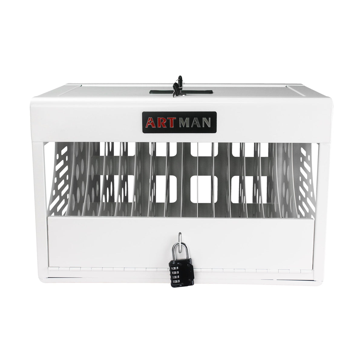16 Bay Laptop Charging Cabinet with Lock for Schools