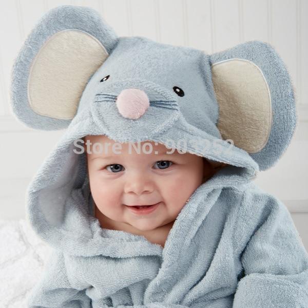 Hooded Baby Bathrobe: Cozy Animal Towel For Baths